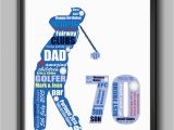 Birthday Present for Husband 70th 70th Birthday Gift for Golfer 70th Birthday for Dad Etsy