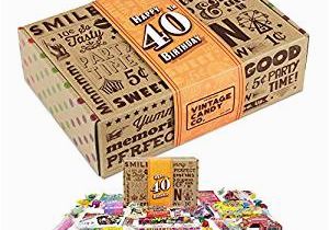 Birthday Present for Man Turning 40 Amazon Com Vintage Candy Co 40th Birthday Retro Candy