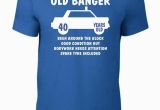 Birthday Present Male 40 Years Old 40th Birthday Gift Present Old Banger 40 Years Old T Shirt