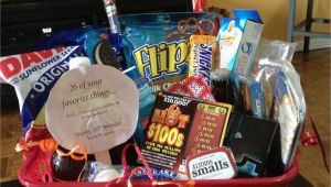 Birthday Presents for Boyfriend 20th Boyfriend Birthday Basket 26 Of His Favorite Things for