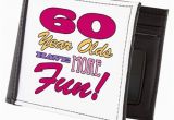 Birthday Presents for Mens 60th Fun 60th Birthday Gifts Mens Wallet by Birthdayhumor1