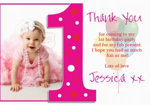 Birthday Thank You Cards with Photo 1st Birthday Quotes for Cards Quotesgram
