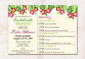 Birthday Weekend Invitations Bachelorette Itinerary Template Etsy Party Weekend