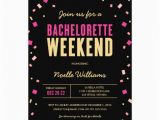 Birthday Weekend Invitations Bachelorette Weekend Itinerary Invitation Zazzle