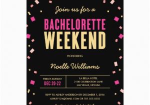 Birthday Weekend Invitations Bachelorette Weekend Itinerary Invitation Zazzle