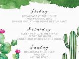 Birthday Weekend Invitations Bachelorette Weekend Itinerary Printable Party