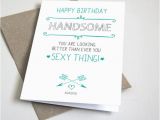 Birthday Wishes Card for Boyfriend Happy Birthday Handsome Greeting Card Card Boyfriend