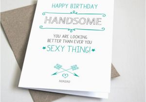 Birthday Wishes Card for Boyfriend Happy Birthday Handsome Greeting Card Card Boyfriend