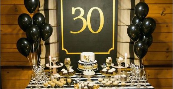 Black and Gold 30th Birthday Decorations 23 Cute Glam 30th Birthday Party Ideas for Girls Shelterness