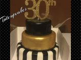 Black and Gold 30th Birthday Decorations 30th Birthday Cake Black White and Gold Great Gatsy