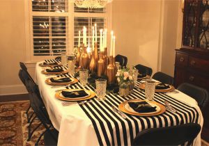 Black and Gold 30th Birthday Decorations Gold Black and White My 30th Birthday Dinner Party