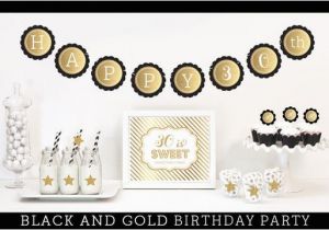 Black and Gold 30th Birthday Decorations Kara 39 S Party Ideas 30th Birthday Party Ideas Kara 39 S