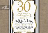 Black and Gold 30th Birthday Invitations 30th Birthday Invitations Black Gold Glitter 20th 30th