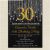 Black and Gold 30th Birthday Invitations Elegant 30th Birthday Party Gold and Black Glitter Lights