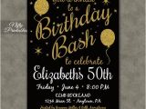 Black and Gold 30th Birthday Invitations Printable Birthday Invitations Black Gold Glitter 20 21 30th