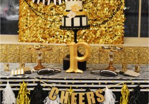 Black and Gold 50th Birthday Decorations Black and Gold Leopard Skin Birthday Quot Glamorous Black