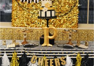 Black and Gold 50th Birthday Decorations Greygrey Designs My Parties Black and Gold Glamorous 50