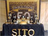 Black and Gold 50th Birthday Decorations Kara 39 S Party Ideas Fabulous 50th Black Gold Birthday