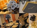 Black and Gold 50th Birthday Party Decorations Black Gold 20 S theme 50th Birthday Celebration Kustom