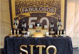 Black and Gold 50th Birthday Party Decorations Kara 39 S Party Ideas Fabulous 50th Black Gold Birthday