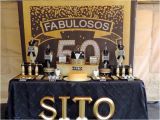 Black and Gold 50th Birthday Party Decorations Kara 39 S Party Ideas Fabulous 50th Black Gold Birthday