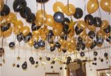 Black and Gold 60th Birthday Decorations Black and Gold Party Centerpieces 60th Birthday Balloons