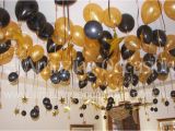 Black and Gold 60th Birthday Decorations Black and Gold Party Centerpieces 60th Birthday Balloons