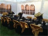 Black and Gold 60th Birthday Decorations Black Gold Birthday Party Ideas Photo 1 Of 16 Catch