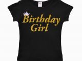 Black and Gold Birthday Girl Shirt Birthday Girl Shirt Party T Shirt Black and Gold Shirt Tee