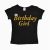 Black and Gold Birthday Girl Shirt Birthday Girl Shirt Party T Shirt Black and Gold Shirt Tee