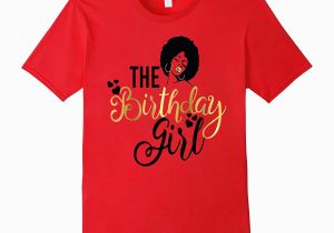 Black and Gold Birthday Girl Shirt Black Girl Magic Birthday Girls Shirt Gold Party Gift Rt