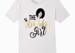 Black and Gold Birthday Girl Shirt Black Girl Magic Birthday Girls Shirt Gold Party Gift Rt