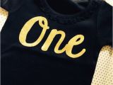 Black and Gold Birthday Girl Shirt Items Similar to Sale First Birthday Baby Girl Shirt