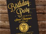 Black and Gold Birthday Invitations Free Gold Glitter Birthday Party Invitation Sunshine Parties