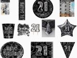 Black and Silver 21st Birthday Decorations Black and Silver Glitz 21st Birthday Party Decorations