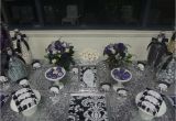 Black and Silver 21st Birthday Decorations Purple Black White and Silver Birthday Party Ideas