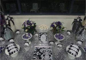 Black and Silver 21st Birthday Decorations Purple Black White and Silver Birthday Party Ideas