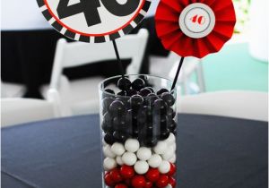 Black and Silver 40th Birthday Decorations Table Centrepiece Ideas the Party People Online Magazine