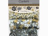 Black and Silver 50th Birthday Decorations 50th Birthday Confetti Table Decoration Sprinkle Black