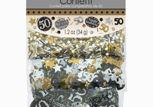 Black and Silver 50th Birthday Decorations 50th Birthday Confetti Table Decoration Sprinkle Black