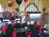 Black and Silver 50th Birthday Decorations Casino Prom Balloons In Silver Black and Red at Maneeley