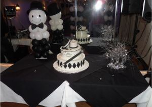 Black and Silver 50th Birthday Decorations White Silver and Black Party Decorations by Teresa