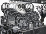 Black and Silver 60th Birthday Decorations 60 60th Birthday Black Silver Glitz Party Range Birthday