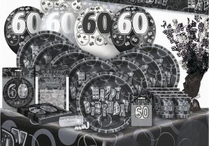 Black and Silver 60th Birthday Decorations 60 60th Birthday Black Silver Glitz Party Range Birthday