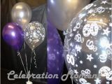 Black and Silver 60th Birthday Decorations 60th Birthday Balloon Party Decoration Purple Silver 15