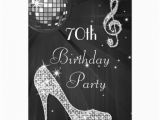 Black and Silver Birthday Invitations 70th Birthday Cards 70th Birthday Card Templates Postage