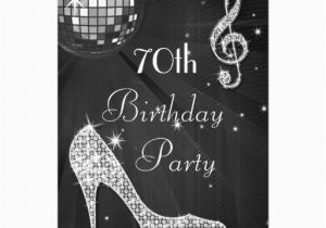 Black and Silver Birthday Invitations 70th Birthday Cards 70th Birthday Card Templates Postage