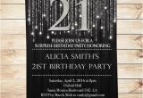 Black and Silver Birthday Invitations Items Similar to Elegant Black and Silver 21st Birthday