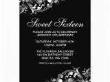 Black and Silver Birthday Invitations Personalized Black and Silver Invitations