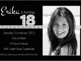 Black and White 18th Birthday Decorations Free Black and White Birthday Invitations Design Free